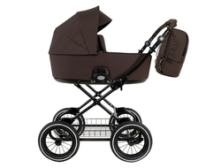 Коляска 2в1 Roan Bass Next Classic d12 2.0 Turkish Coffe / Black / руч.Cappuccino