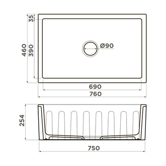 МОЙКА OMOIKIRI MIKURA 76 WH (4997074) БЕЛЫЙ