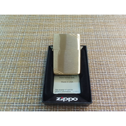 Зажигалка бензиновая Zippo Vintage Brushed Brass матовый золотистый