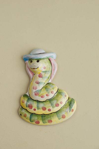 Змейка в шляпке (магнит)