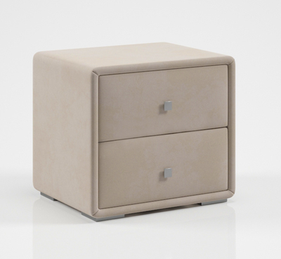 Твист Тумба прикроватная микровелюр бежевый ш*в*г 460х410х380