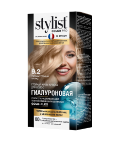 ФИТО Стойкая крем-краска Перламутровый блонд Тон 9.2 Гиалуроновая STYLIST COLOR PRO   115мл