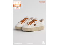 Женские кеды (белые) 1/6 Clothing set Shoes (gs002) - Worldbox