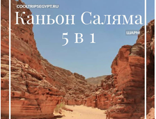 5 в 1 - Каньон Салама + Три бассейна + прогулка на верблюдах + мотосафари + Дахаб из Шарм Эль Шейха