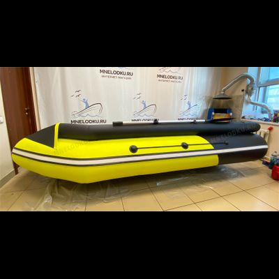 Моторная лодка Таймень NX 3800 НДНД PRO MAX фальшборт желтый/черный