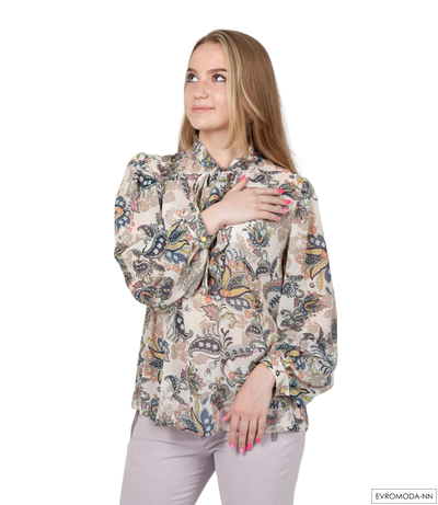 Блузка из вискозного шелка Pretty One 1608 р. 38 / 46 RU (Акция)