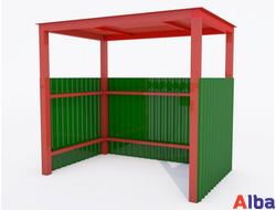 Площадка с крышей и ограждением