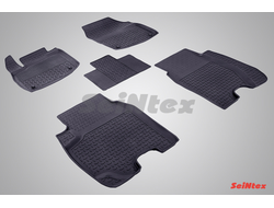 Резиновые коврики с высоким бортом для Honda Civic IX Hatchback 2012-2016