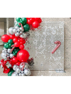 Фотозона из шаров пайетки-леденцы