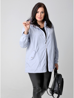 Ветровка жен. ДВ 24146 серо-голубой