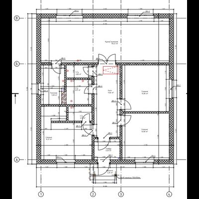 Одноэтажный дом с тремя спальнями 105м² (S28)