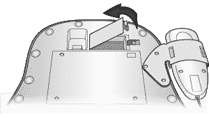 ДЭНАС-Вертебра. Снимите крышку батарейного отсека 