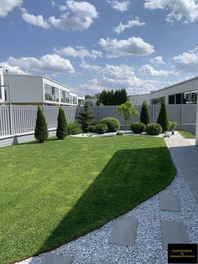 серо-голубой декоративный камень