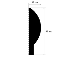 Молдинг Cosca MF005, гладкий, под покраску, экополимер, 2,8 метра