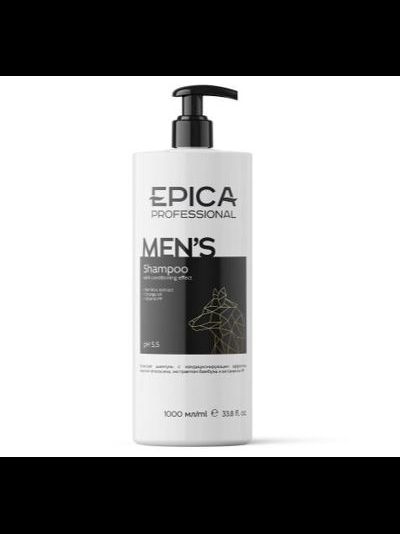 "EPICA Professional" MEN'S 3 in 1 Универсальный мужской шампунь для волос и тела, 1000 мл (Эпика)