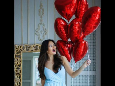 7 сердец фольга 40 см