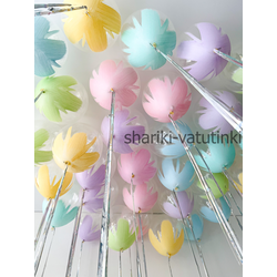 Шары браш с дождиком 35шт