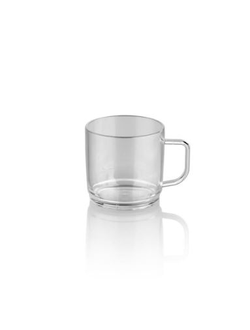 Кружка 250 мл, Н 74 мм, D 75 мм, поликарбонат, прозрачный