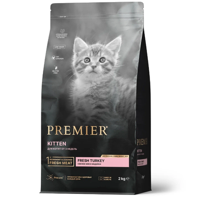 PREMIER (Премьер) сухой корм для котят, Индейка 2 кг
