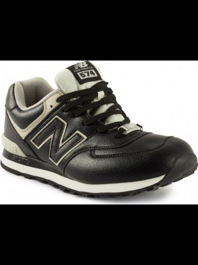 New Balance 574 Black Leather