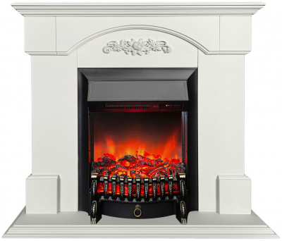 Электрокамин Женева Люкс SL с очагом Fobos