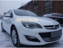 Защита радиатора Opel Astra J 2012- рестайлинг chrome
