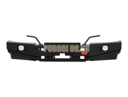 Передний силовой бампер без дуг серии Трофи на Mitsubishi L200 IV 2006-2014 (02.121.03)
