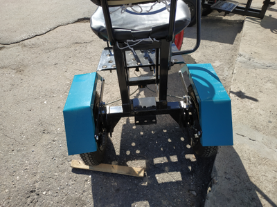 Адаптер ЗАДНИЙ с рулем АР-1 для МБ универсальный (4.00-10) (колея-600,70кг,Д-1200,В-1100,Ш-780) /Чеб