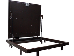 Люк из профильной трубы утеплённый