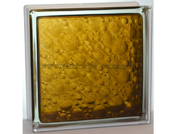 Стеклоблок Vitrablok окрашенный внутри савона бронзовый