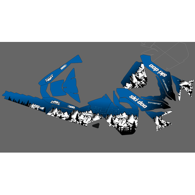 Наклейки на снегоход горы ёлки SKI DOO 2014 - 2016 #1749