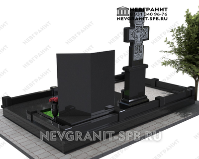 Памятник  по индивидуальному проекту с крестом 403