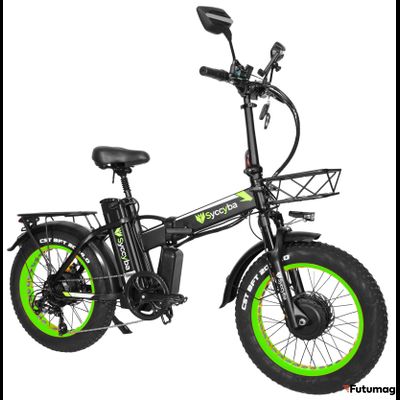 Электровелосипед SYCCYBA H1 (F10) зеленый