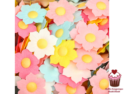 Вафельные цветы Нарциссы, цвета микс, 5 шт.