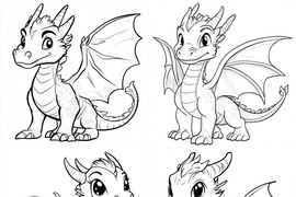 Раскраски для взрослых и детей от нейросетей