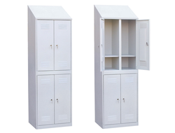 Шкаф четырехсекционный с наклонной крышей