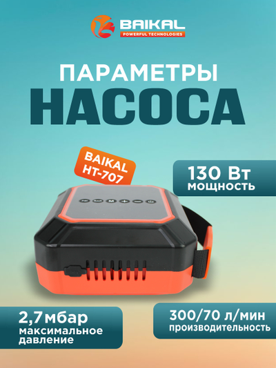 Многофункциональный электрический воздушный насос Baikal HT-707