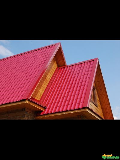 Металлочерепица Супермонтеррей RAL3011 (Красно-коричневый) ПЭ 0,45мм