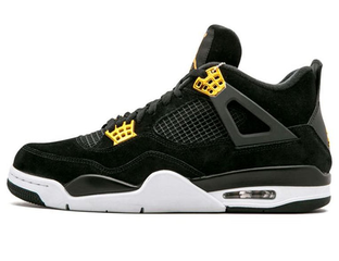 Air jordan 4 retro black and gold cheap