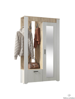 Франк прихожая Крафт/Ясень белый