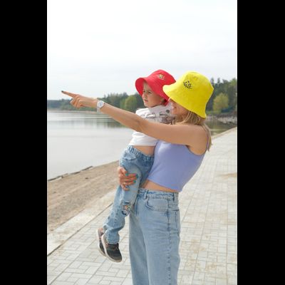 Панама взрослая желтая (мяч классический/пляжный)