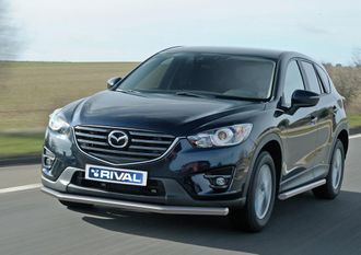 Защита переднего бампера дуга d57 для MAZDA CX-5 (2011-2017) RIVAL, РОССИЯ