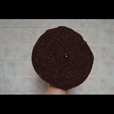 Разноцветный берет с камнями и шарф Vizio Италия 4870