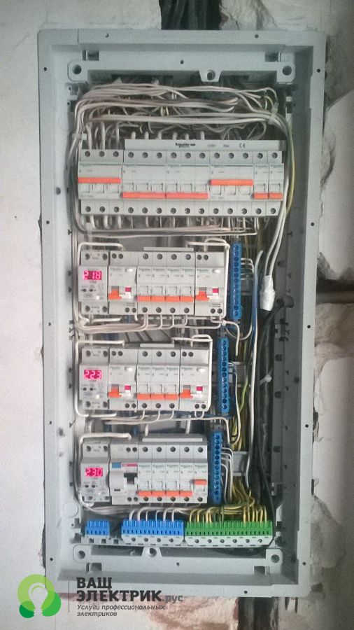 как собрать трехфазный электрощит в доме