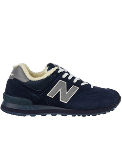 New Balance 574 Navy Blue с мехом