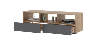 Хелен ТБ 02 тумба ТВ Дуб Крафт золотой/Графит