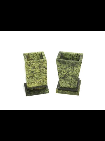 Карандашница из камня змеевик, разные виды