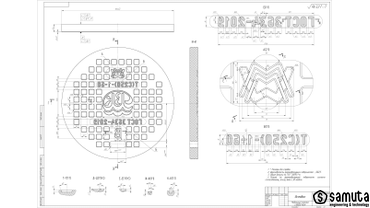 Вставка. Корпус. Технический чертеж построен на основе стандарта ГОСТ 2.109-73 ЕСКД.