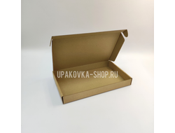 Коробка с откидной крышкой 260*160*30 мм БУРЫЙ