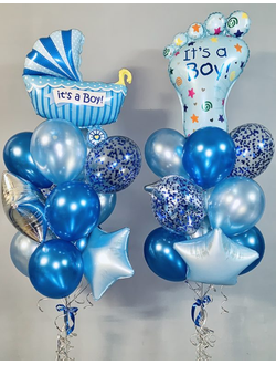 НАБОР ШАРОВ С ГЕЛИЕМ НА ВЫПИСКУ ДЛЯ МАЛЬЧИКА №109